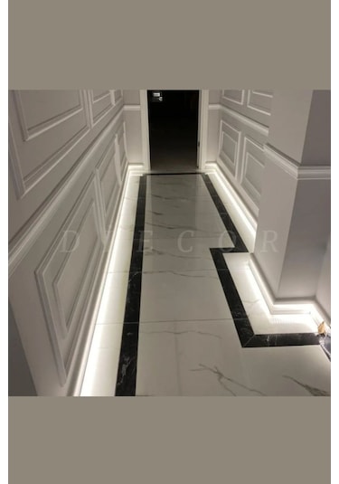 Diecor Dekoratif Boyanabilir 20 Adet 11,5 Cm Led Döşenebilen Polistren Süpürgelik Model:xa172