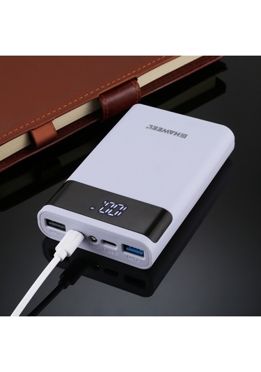 Dofolink Beyaz 4x18650 Pil Değil Usb Çift Çıkışlı Ekranlı Çift Yönlü Hızlı Şarj Power Bank Kutusu