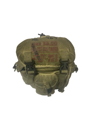 Kaliteli Tek Gözlü Vintage Disayn Unisex Sırt Günlük Okul Gezi Kamp Trekking Çantası Kc Ahtapot Bag Haki Kırmızı