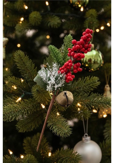 Yılbaşı Ağaç Süsleri Koleksiyonu-çanlı Kokina Süsü