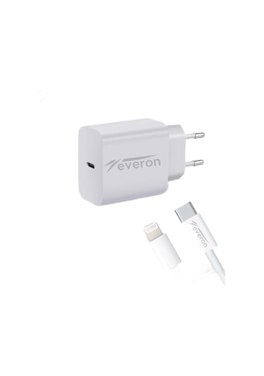Everon CH-EVR-002 iPhone Apple Uyumlu iPad  25 W Type-C To Lightning Hızlı Şarj Cihazı