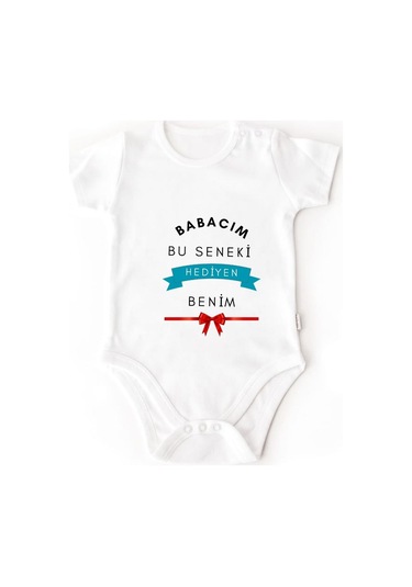 Bu Seneki Hediyen Benim Bebek Body - İsimli Hediye Body Beyaz