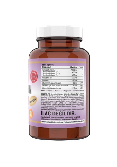 Ncs Hidrolize Collagen Tip 1-2-3 Hyaluronic Acid Glutatyon 90 Tab