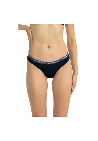U.s Polo Assn. 66428 Kadın Karışık Desen Pamuklu 3'lü Slip Külot-lacivert Lacivert