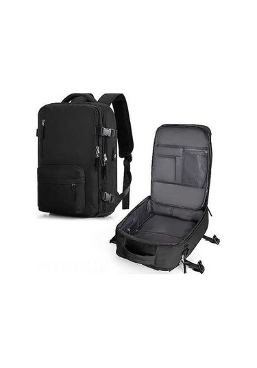 Dancemonkey Büyük Kadın Seyahat Sırt Çantası, El Bagajı, Yürüyüş Ve Açık Hava Sporları İçin Su Geçirmez Sırt Çantası, Okul Sırt Çantası, A-siyah Siyah