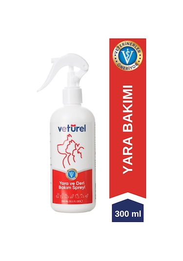 Veturel Kedi Köpek Yara Deri Günlük Bakım Spreyi 300 ML