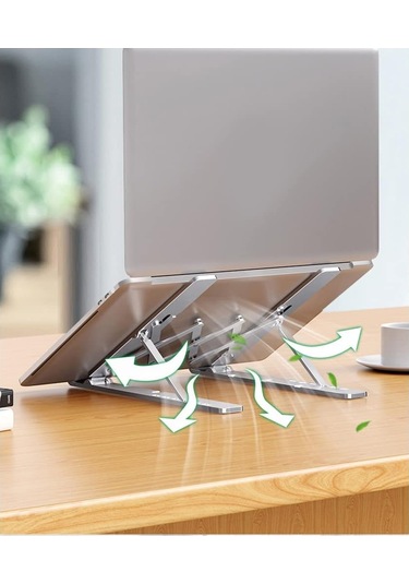 Alfalink Al-20 Alüminyum Ayarlı Notebook + Telefon Yükseltici Stand