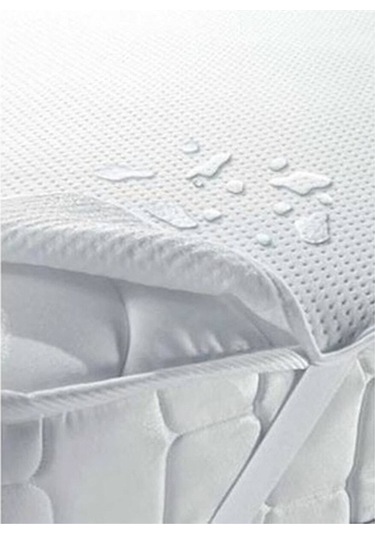 Sıvı Geçirmez Çift Kişilik Alez Beyaz