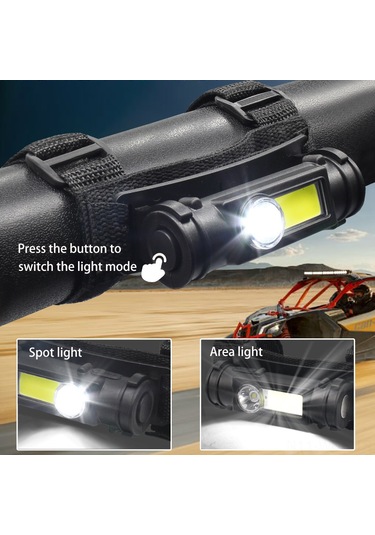 Neevoyu Utv Atv Araç Işığı: 30w Xpe+25w Cob Led, 2 Işık Modu, 180 Döner, Usb Şarjlı, Su Geçirmez, 1.5-2 İnç Borular İçin