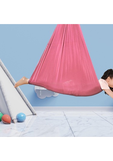Suntek Çocuk Salıncak Hamak Balkon Için Anti Tip Sandalye Pembe