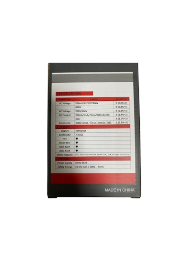 Xl830l Dijital Multimetre Led Ekranlı Avometre Mini Ölçü Aleti 9v