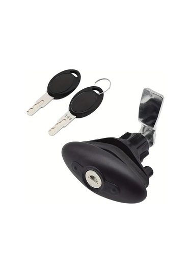 Willowhaven Siyah 1 Adet Karavan Kapı Kilidi T Tipi Pvc Mekanik Kombinasyon Kilit Seti