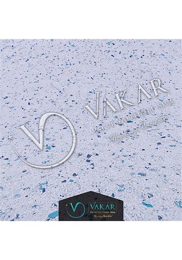Vakar Premium Canli Siva Moonlight 08 2kg Paket BEYAZ ZEMiN TURKUAZ MAVi DESEN
