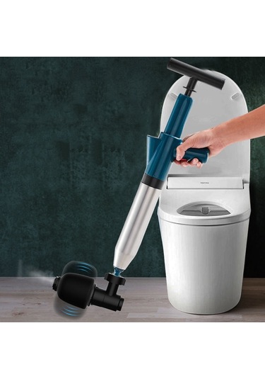 Sones Tuvalet Borusu Tarama Makinesi Tuvalet Kanalizasyon Zemin Drenajı Tıkalı Ev Yüksek Basınçlı Pnömatik Alet Siyah