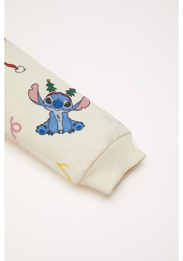 DeFacto Kız Bebek 2'li Takım Disney Lilo & Stitch Bisiklet Yaka Sweatshirt Beli Lastikli Eşofman Altı D6704A524WNBG744 Bej DeFacto Kız Bebek 2'li Takım Disney Lilo & Stitch Bisiklet Yaka Sweatshirt Beli Lastikli Eşofman Altı D6704A524WNBG744 Bej