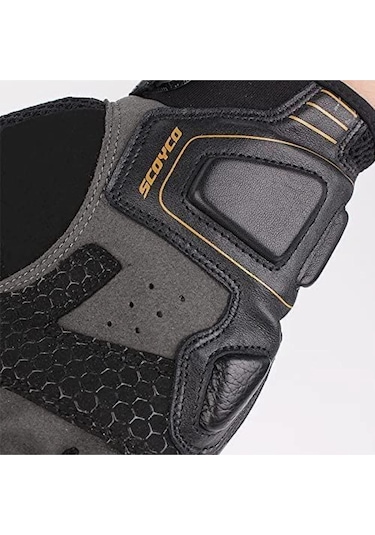 Scoyco Mc109 Karbon Fiber Korumalı Yazlık Eldiven Siyah-gri