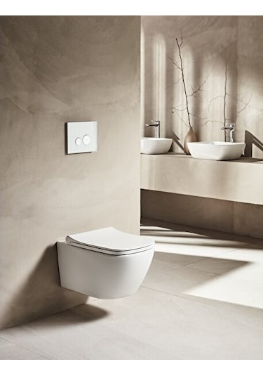 Turavit LN5610 Luna Rimout Kanalsız Asma Klozet Nkp Yavaş Kapak