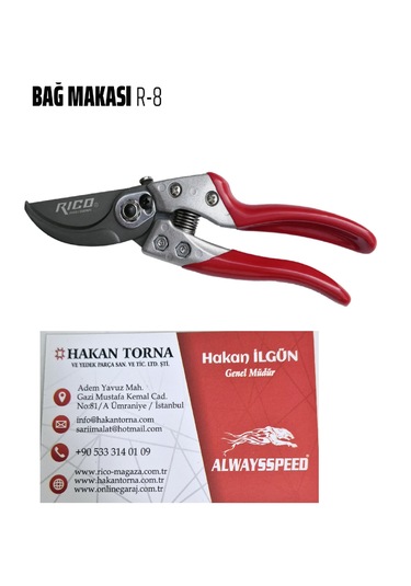 Rico Bağ Bahçe Dal Budama Makası R-8 200mm