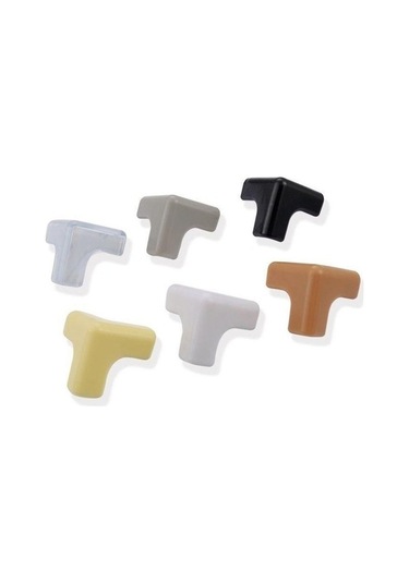 Bosphorusboutique Yumuşak Tutkal Tutkal Şeffaf Sarı Önleyici Masa Köşe Köşe Ev Dolabı Dik Çarpışma Anti-vuruntu Adet Açı 8pcs 8 Gh Sarı