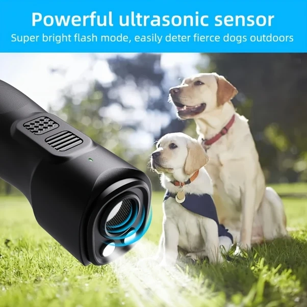 Willowhaven 2025 Taşınabilir Ultrasonik Köpek Kovucu - Usb Şarjlı Siyah Abs Malzeme