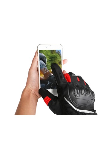 Tenfowee Kışlık Motosiklet Eldiveni - Dokunmatik Ekran Uyumlu, Su Geçirmez, Siyah Xl Boy