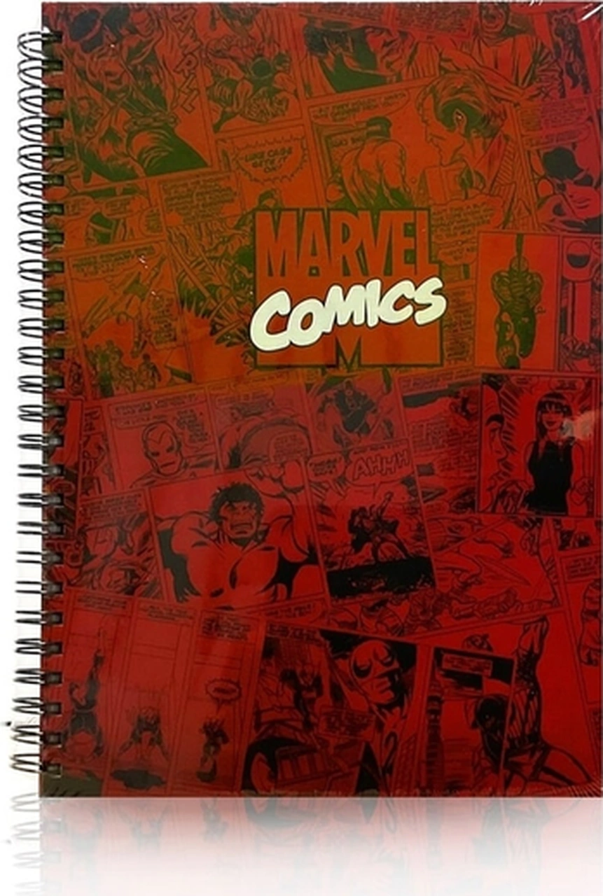 Marvel Sert Kapaklı Defter-100 Yaprak Çizgili Diğer