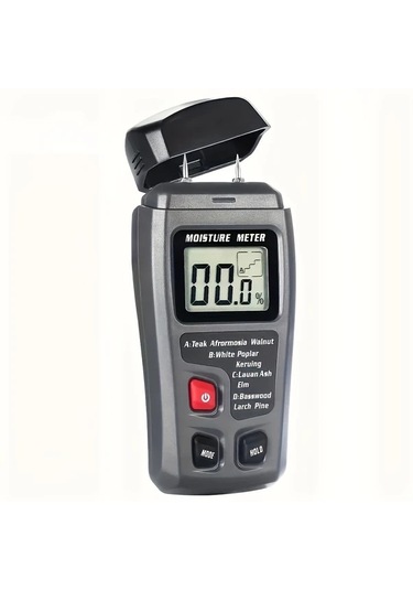 Chuangyinshop Portakal 0-99,9% Ahşap Nem Ölçer, Büyük Ekranlı Lcd Dijital Göstergeli El Tipi