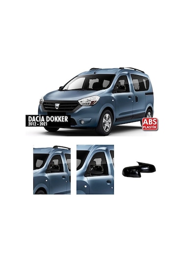 Dacia Dokker Batman Yarasa Ayna Kapak - Parlak Siyah - 2012 2021