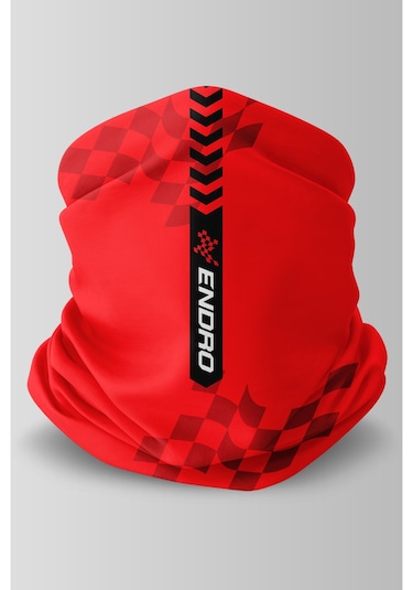 Motorcu Buff Maske Outdoor Boyunluk Unisex Bandana Kırmızı