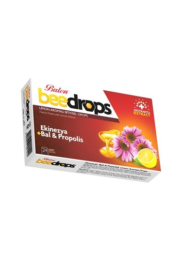 Balen Bee Drops Ekinezya Bal & Propolis Limon Aromalı 24 Kapsül 62 G