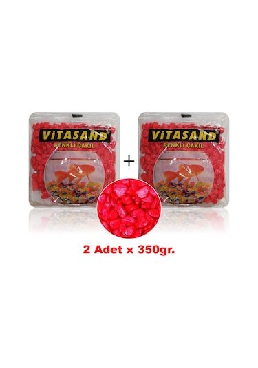 Çakıl Taşı Kırmızı 350gram X 2 Paket