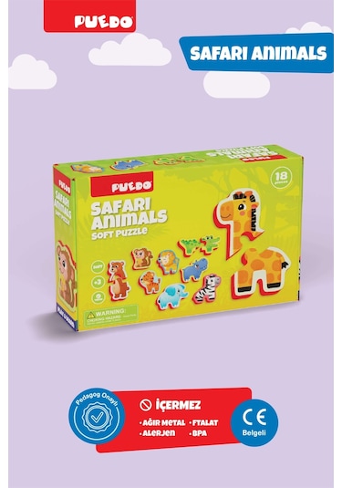 Puedo Ayakta Durabilen Bebek Puzzle Safari