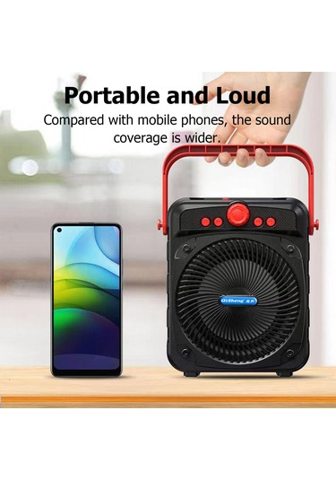 Wezone Q53 Siyah Taşınabilir Bluetooth Hoparlör - 4.0 İnç Bassli, Tf Kart/fm Radyo/usb Desteği, Çok Fonksiyonlu Müzik Çalar