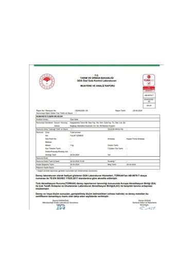 Kappadokia Glütensiz Yulaf Ezmesi Yerli Ve Katkısız 2,5 Kg