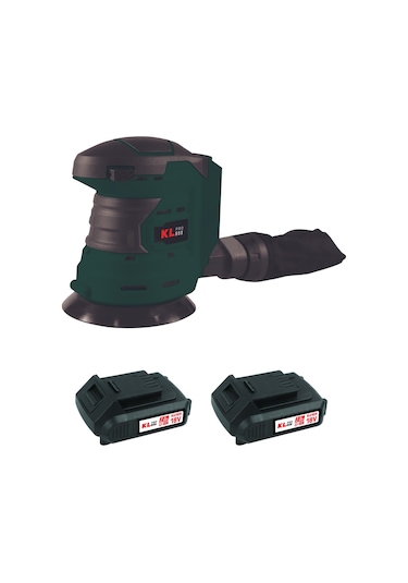Klpro Klez18-20 18v/2.0ah. 125mm Çift Akülü Şarjlı Eksantrik Zımpara