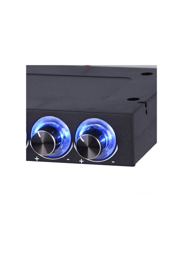 Yunboo 3.5" Sürücü Yuvası İçin 4 Kanal Fan Hız Kontrol Cihazı, Manuel Ayarlı, Mavi Led, Gürültü Azaltma Özellikli Diğer