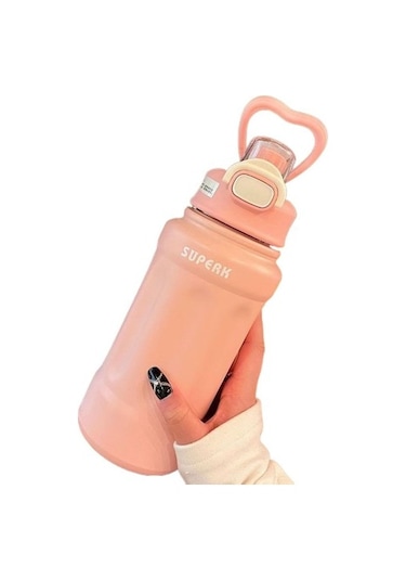 Büyük Kapasiteli Termos Bardak 316 Paslanmaz Çelik Su Bardağı Tmtryc Açık Pembe