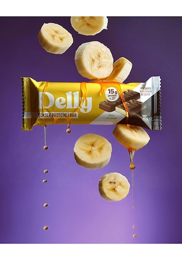 Delly Çikolata Kaplı Yüksek Proteinli Karışık Bar 12 x 40 G