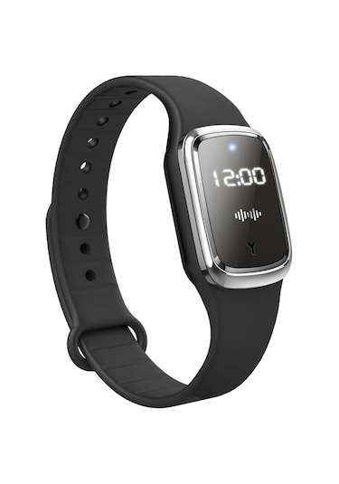 Dolıty Anti Böcek İzle Ultrasonik Kovucu Bileklik Siyah Siyah