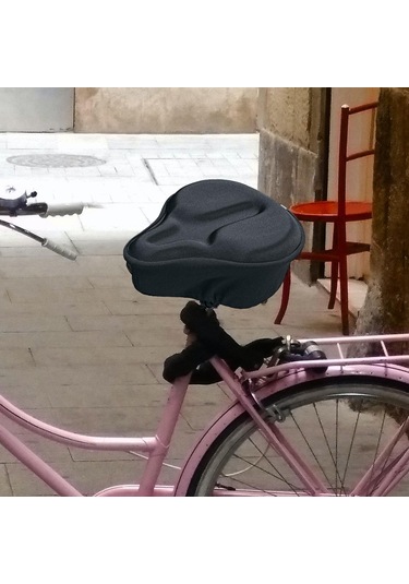 Suntek Erkekler Kadınlar Için Bisiklet Sele Minderi Kılıfı Siyah