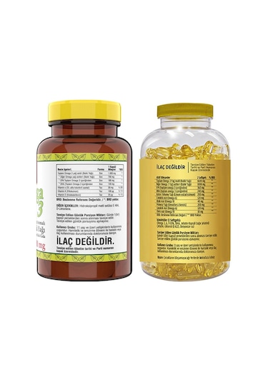 Ncs Omega 3 Balık Yağı Limonlu 60 Kapsül & Flx Omega 3-6-9 90 Tab