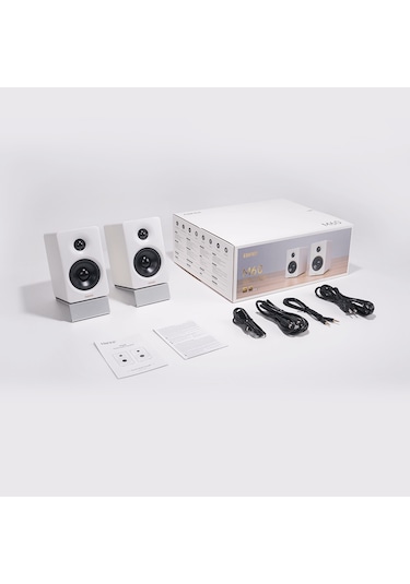 Edifier M60 Multimedia Kompakt Masaüstü Bluetooth Hoparlör - Beyaz Alüminyum Stand