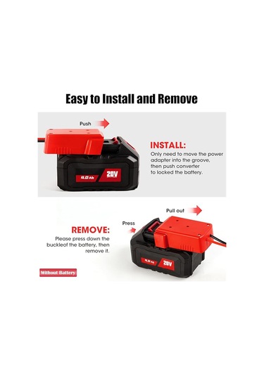 Xindoker Milwaukee M18 Akülü Akü İle Uyumlu Araç Atlama Bağlantısı - 1,75m 12 Awg Kablolu, Abs + Bakır Yapısı, Farklı Araç Ve Dış Etkinlikler İçin Yardımcı Başlatıcı
