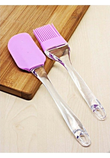 Silikon Yumurta  Fırçası ve Spatula 2'Li Set