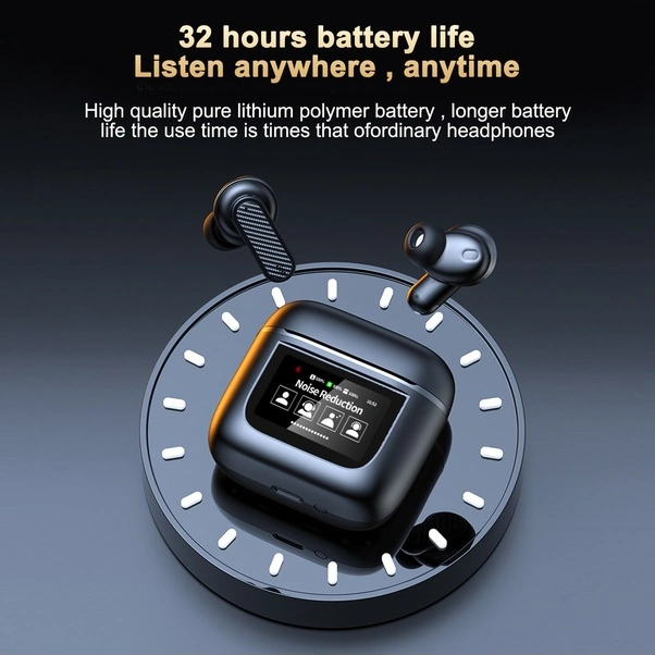 Fortunelane Kulak İçi 5.3 Bluetooth, 38ms Düşük Gecikme, Renkli Dok. Ekran, Enc Konuşma, 32 Saat Pil