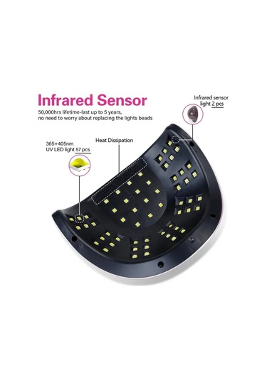 Cloody C4 Plus 256 Watt 57 Led Uv Led Kalıcı Oje Protez Tırnak Kurutucu