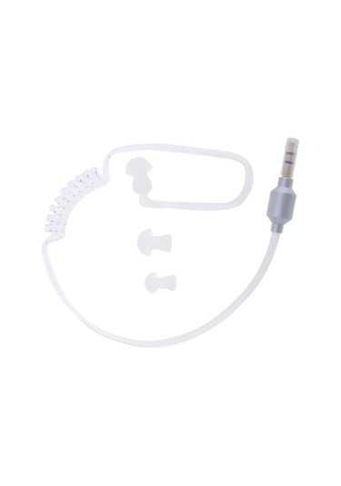 Suntek 3.5mm Mono Kulaklık Stereo Hava Tüp Mic Hafif Gümüş