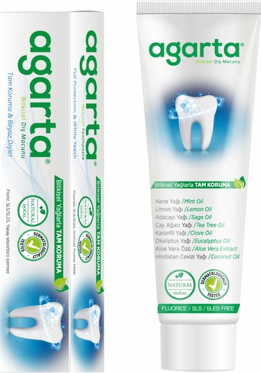 Agarta Bitkisel Florürsüz Diş Macunu 100 ML