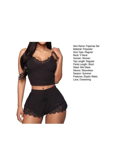 Pembe Kadın Gecelik Seti Kırpma Üst Nefes Bel-açık Kolsuz Bayan Gece Giysileri Uyku İçin Pembe