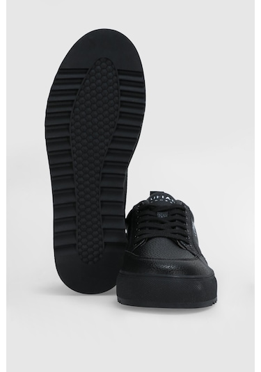 Siyah Hakiki Deri Bağcıklı Erkek Casual Ayakkabı Philip M Siyah Siyah Hakiki Deri Bağcıklı Erkek Casual Ayakkabı Philip M Siyah